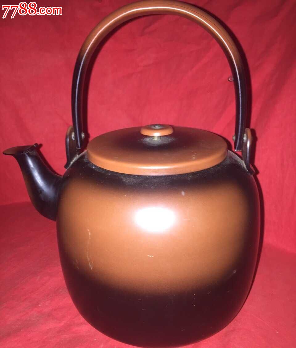 茶道用品老紫铜壶一把
